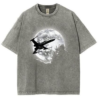 Moonlight Fighter Vintage Distressed T-shirt