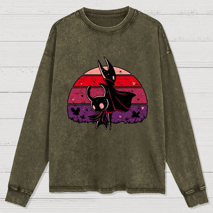 Vintage Hollow Washed Long Sleeve Tee
