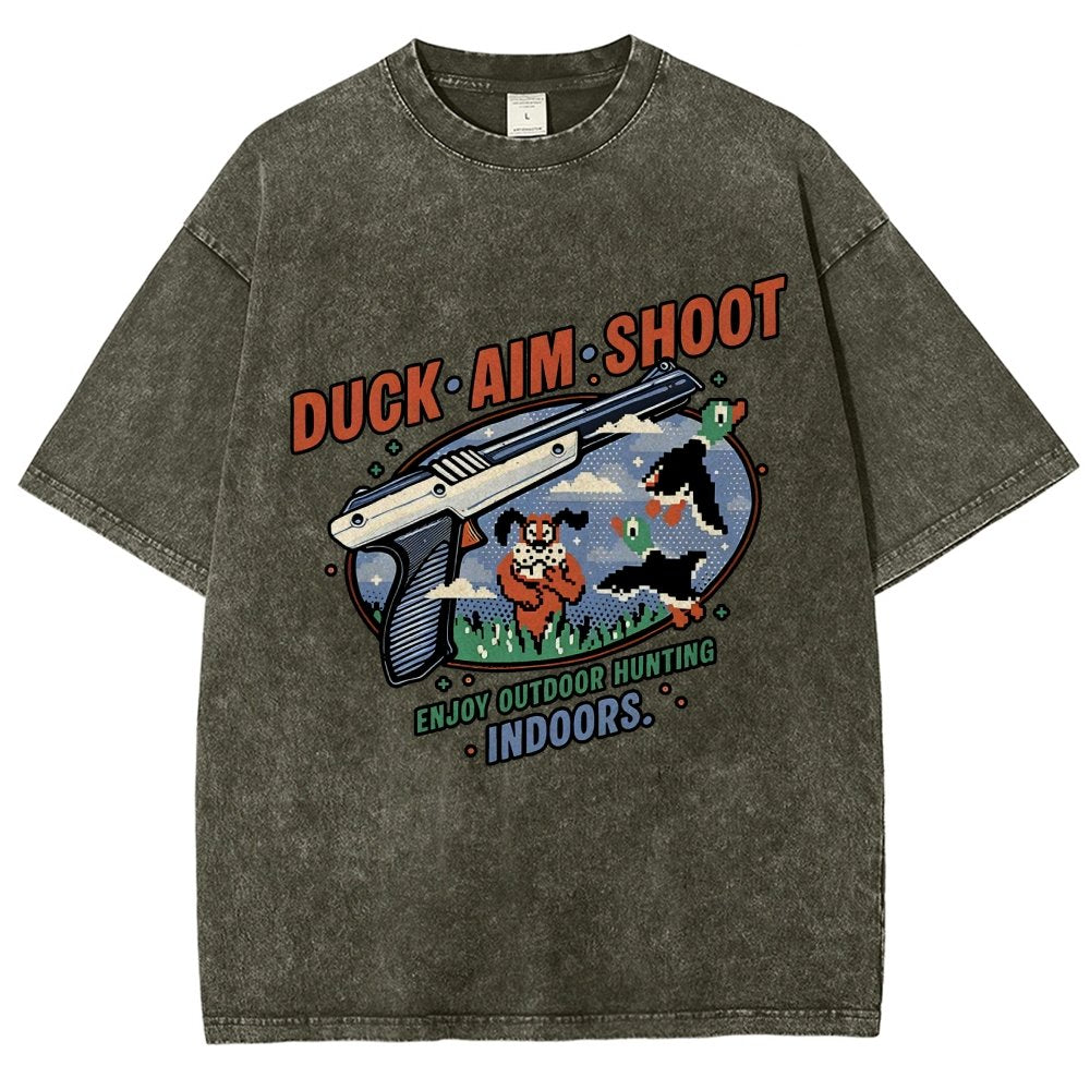 Duck Aim Shoot Vintage Distressed T-shirt