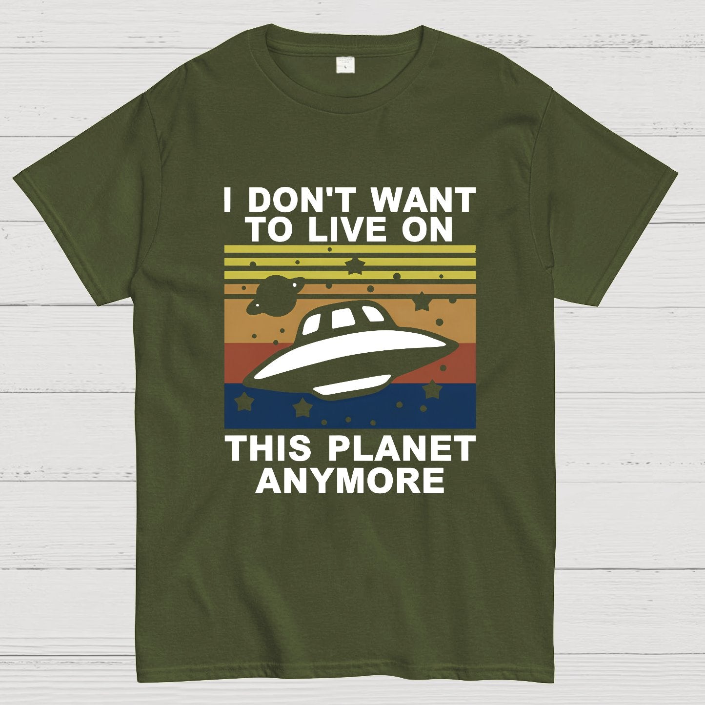 I Don't Want To Live On This Planet Anymore Geeky T-Shirt