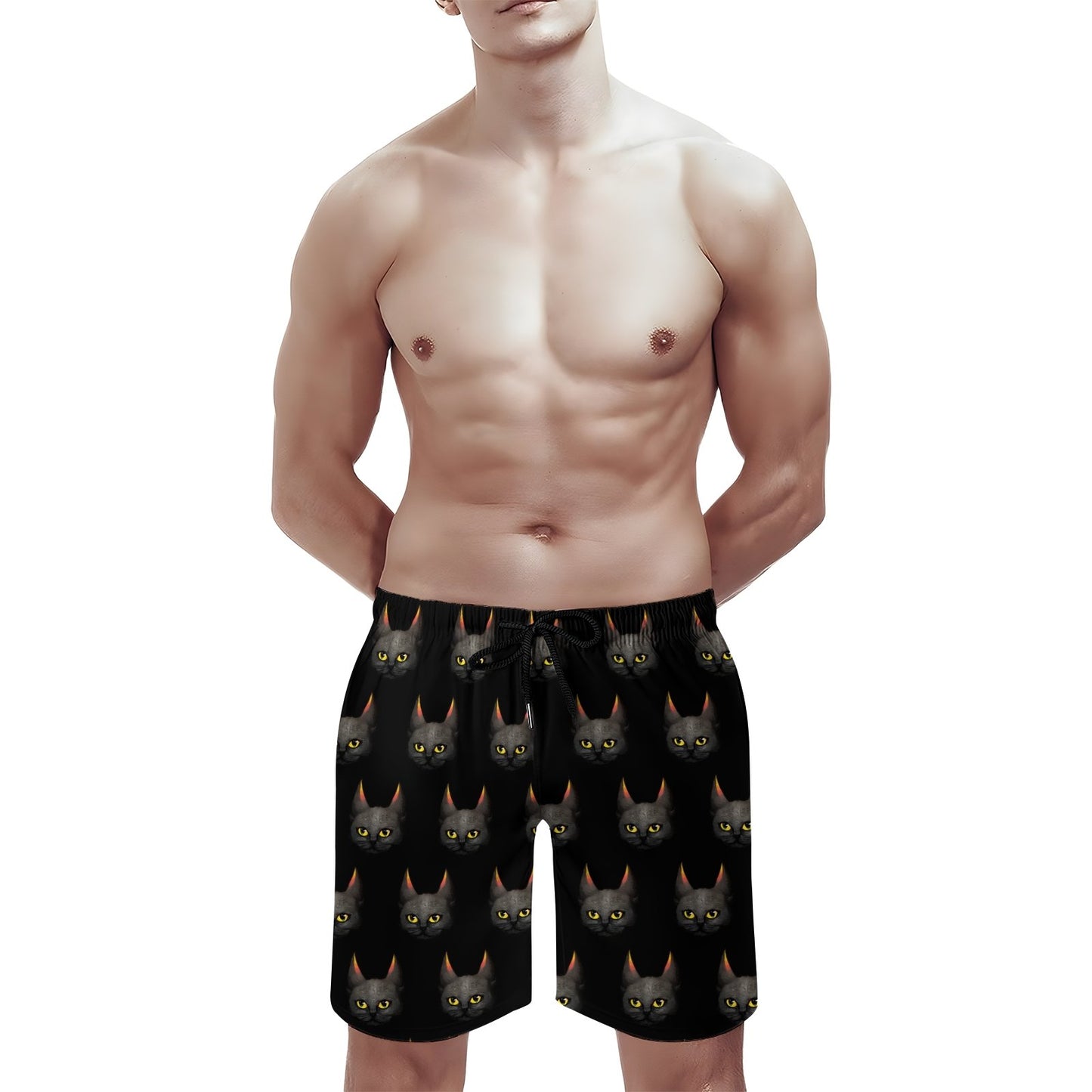 Vintage Cat Geek Shorts