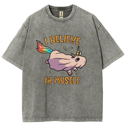 I Believe In Myself Vintage Distressed T-shirt