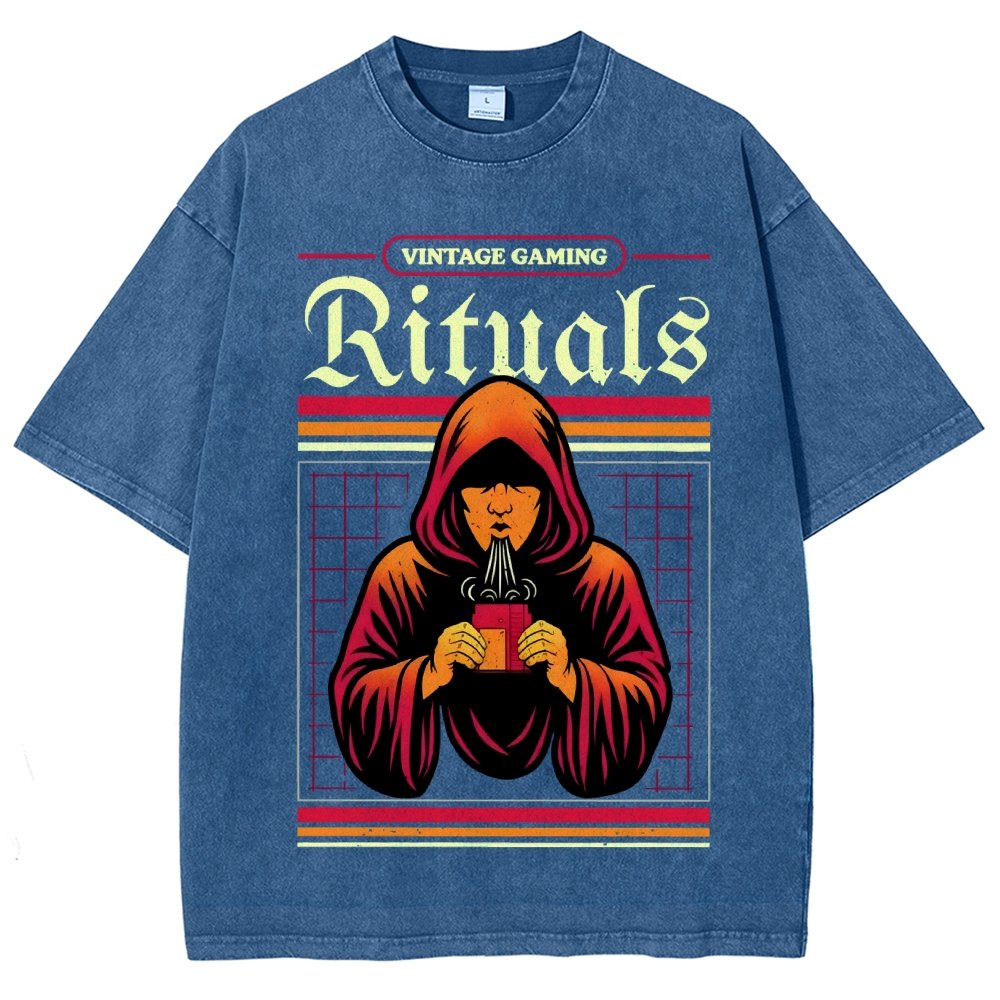 Vintage Gaming Rituals Buy Now Vintage Distressed T-shirt
