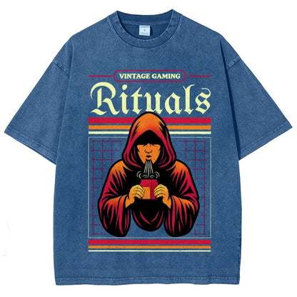Vintage Gaming Rituals Buy Now Vintage Distressed T-shirt