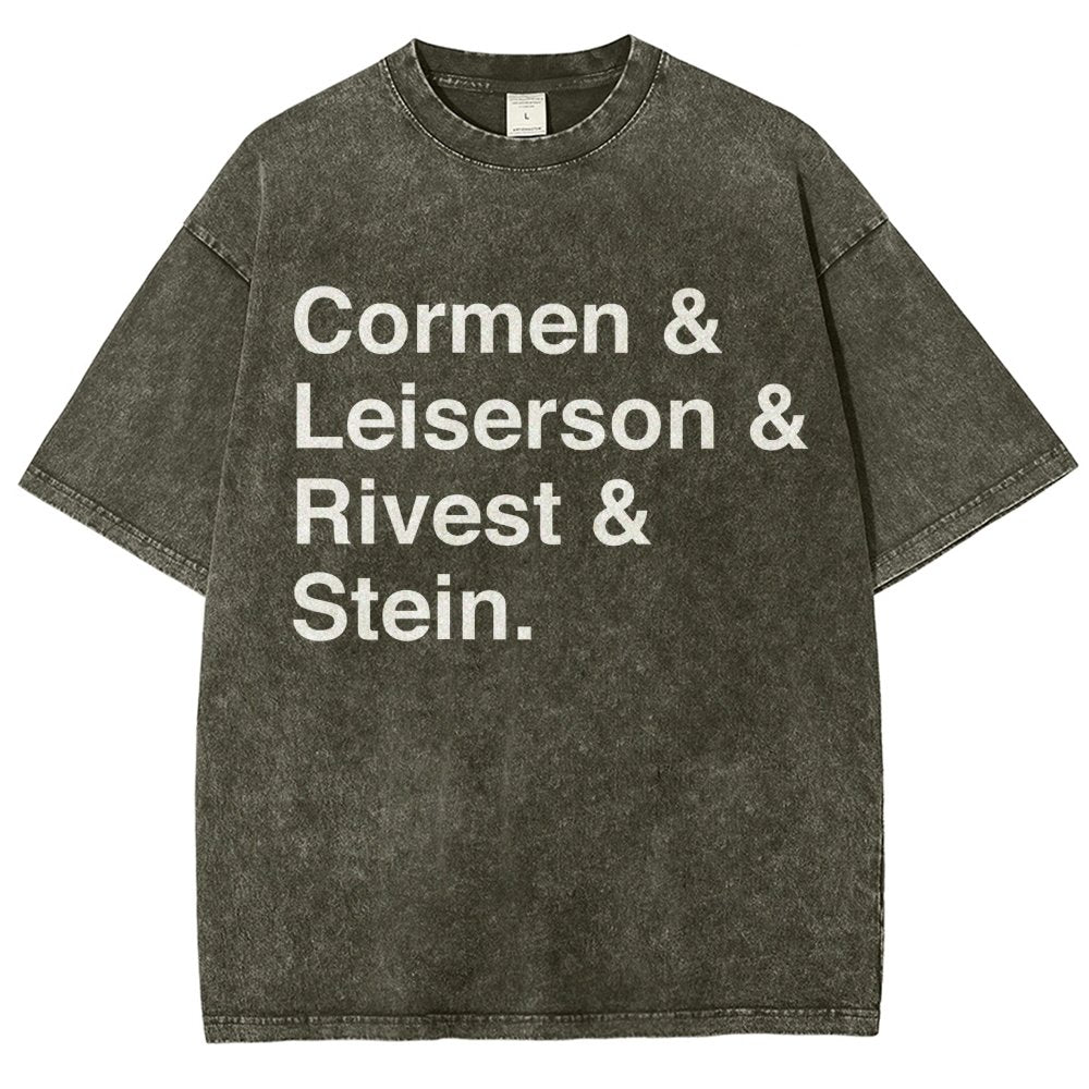 CLRS Algorithms Vintage Distressed T-shirt