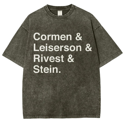 CLRS Algorithms Vintage Distressed T-shirt