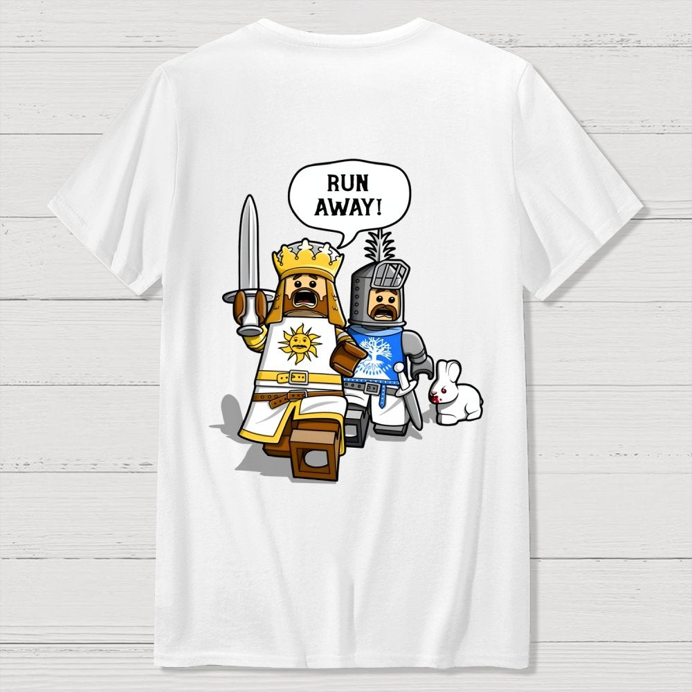 The Cowardly King Unisex Front And Back Printing Geek T-Shirt