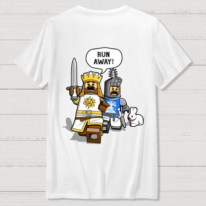 The Cowardly King Unisex Front And Back Printing Geek T-Shirt