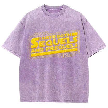 I Hate Sequels Vintage Distressed T-shirt