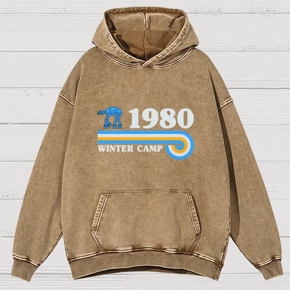 Winter Camp Vintage Distressed Hoodie