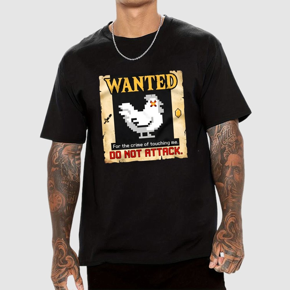 Wanted For The Crime Of Touching Me Art Print Geek T-Shirt