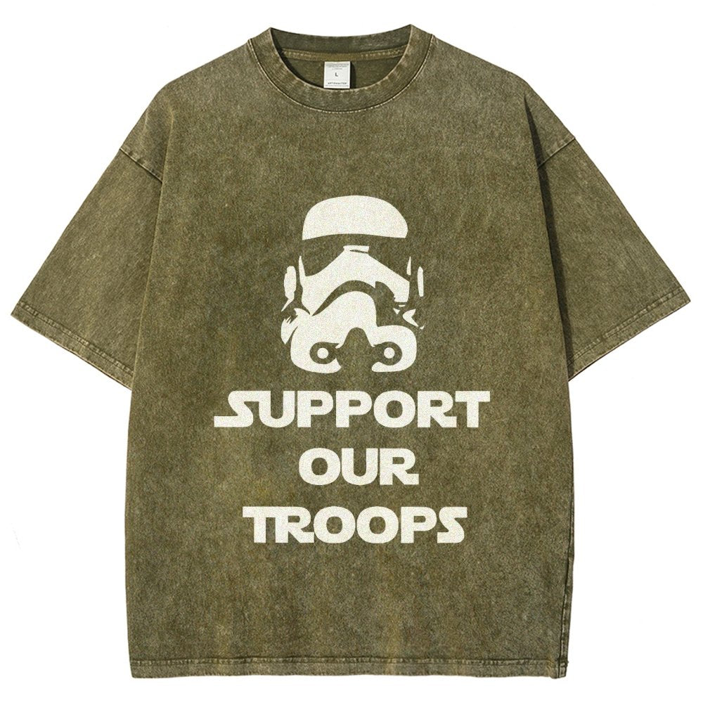 Support Our Troops Vintage Distressed T-shirt