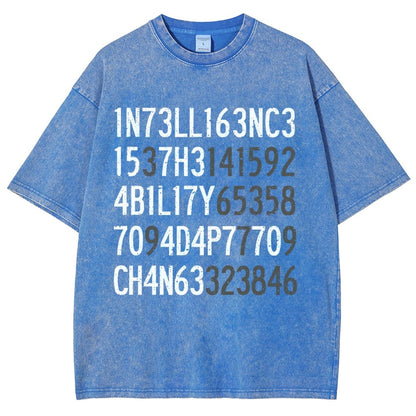 Intelligence Vintage Distressed T-shirt