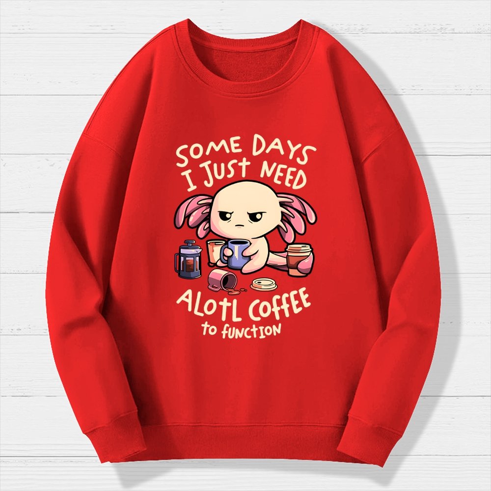 Alotl Coffee Geek Cotton Sweatshirt