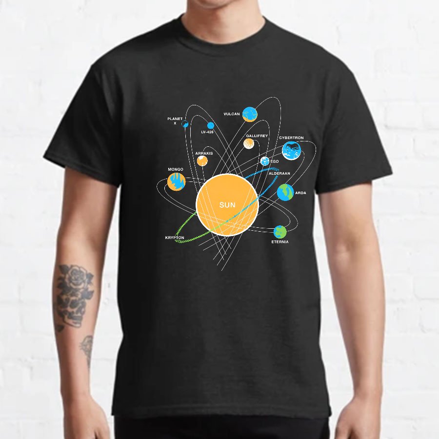 Solar System Geeky T-Shirt
