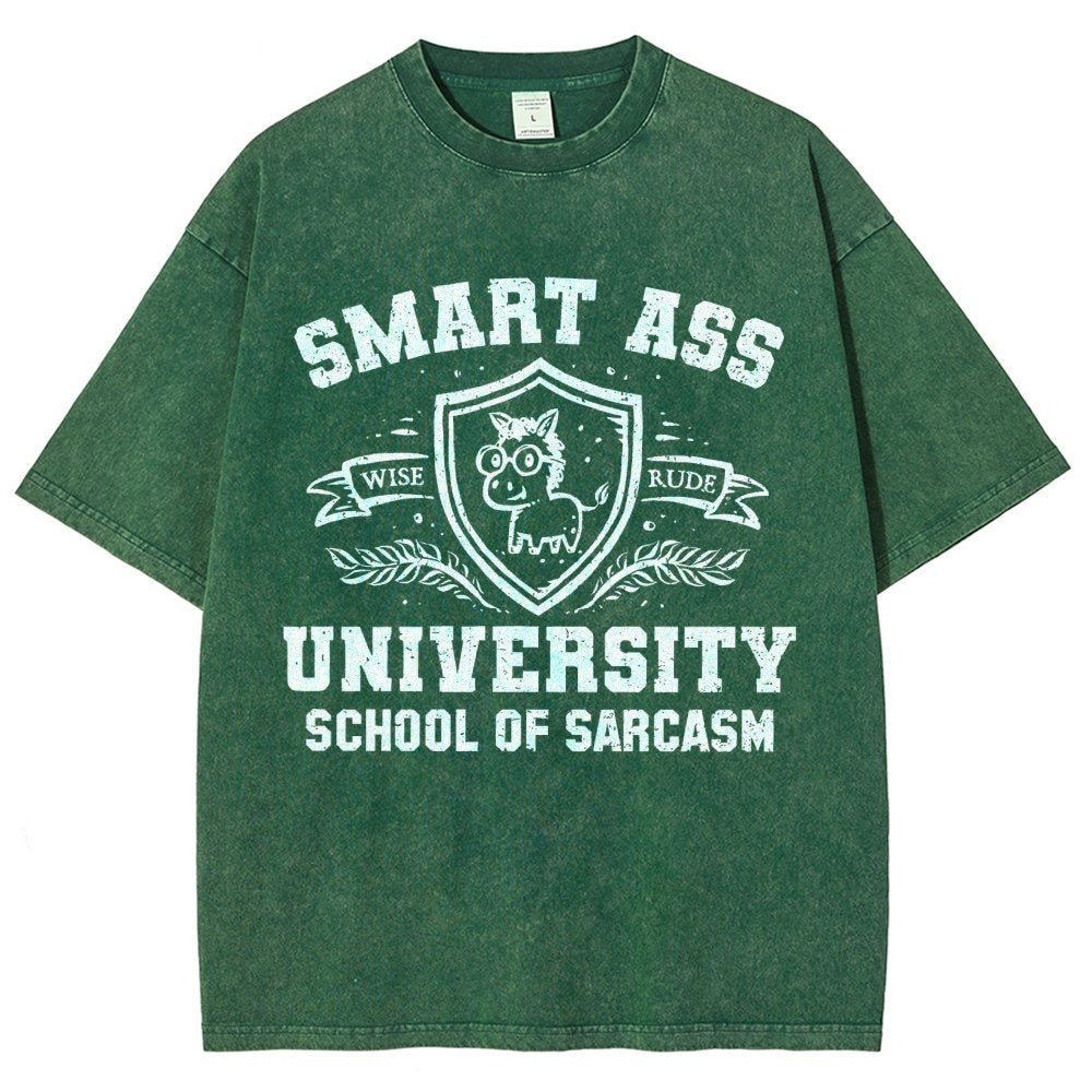 Smart Ass University Vintage Distressed T-shirt