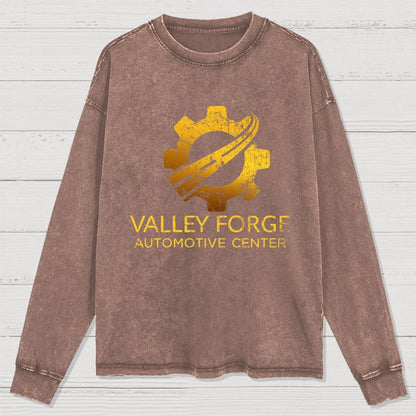 Funny Valley Forge Automotive Washed Long Sleeve Tee