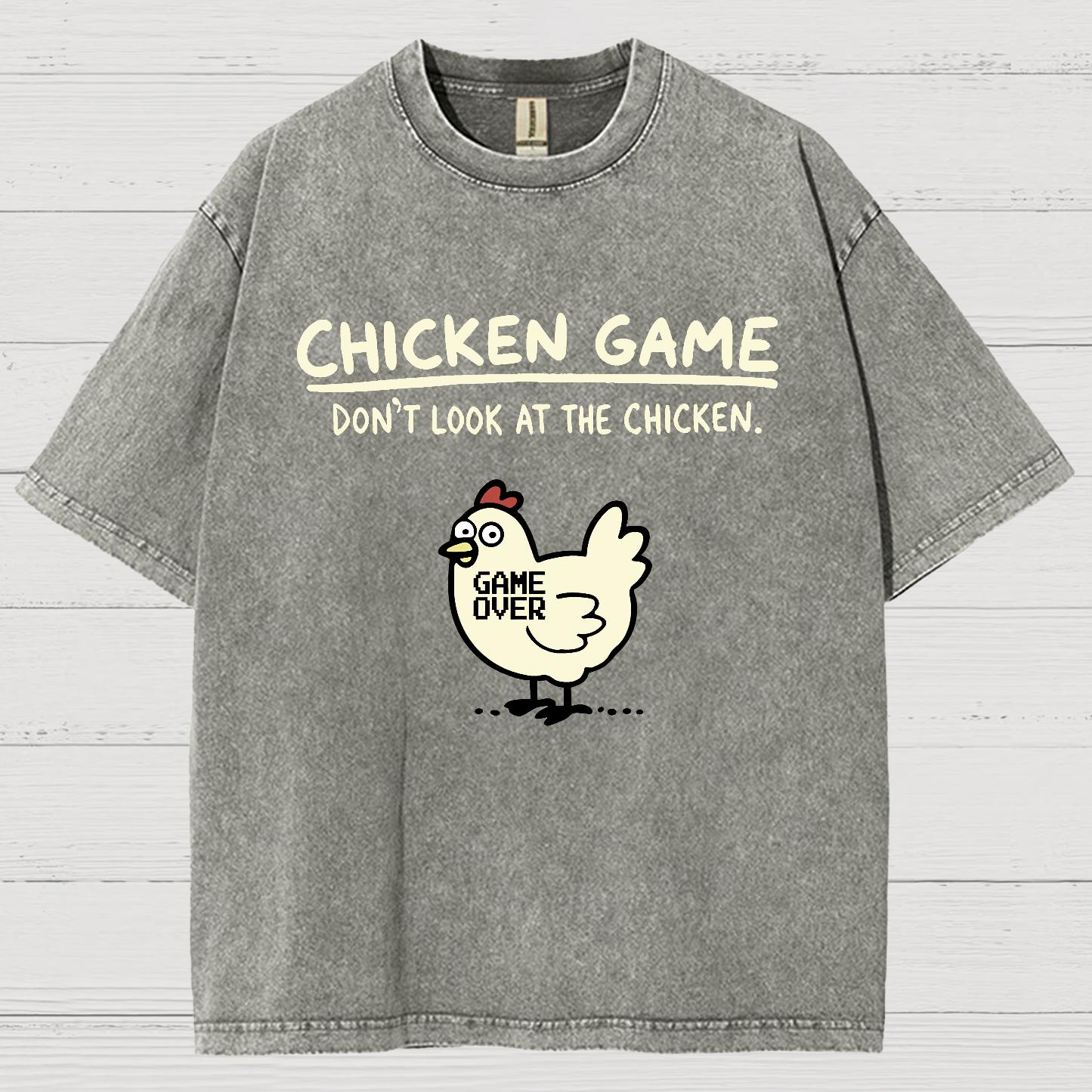 Chicken Game Vintage Distressed T-shirt