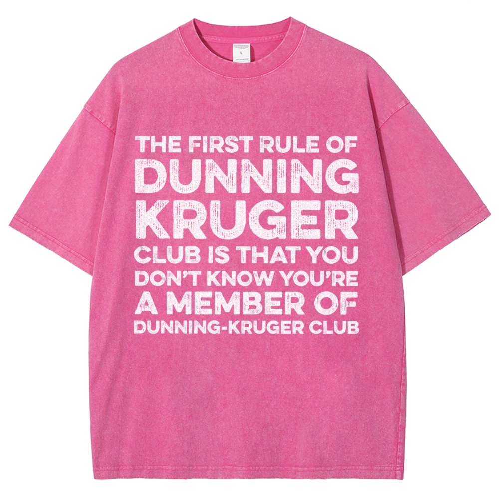 Dunning Kruger Club Vintage Distressed T-shirt