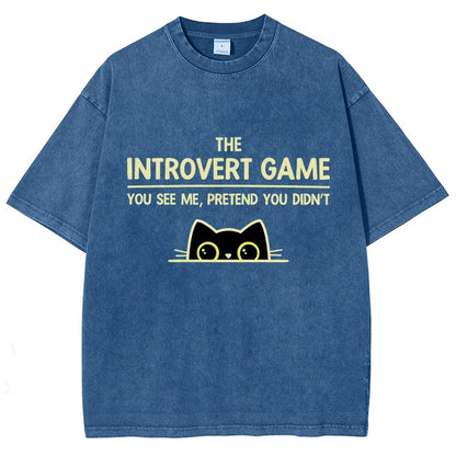 The Introvert Game Vintage Distressed T-shirt