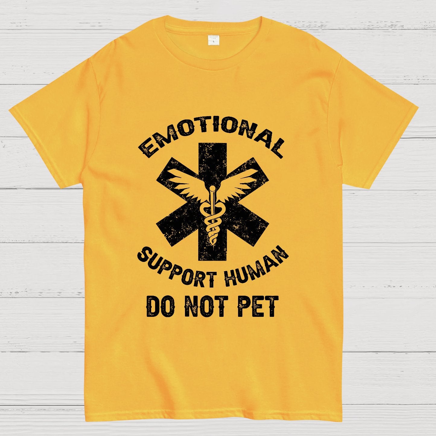 Emotional Support Human Do Not Pet Geeky T-Shirt