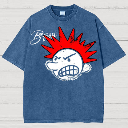The Brain Explodes Vintage Distressed T-shirt