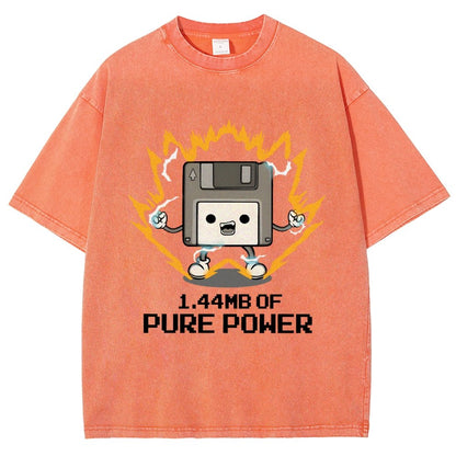 1.44mb of pure power Vintage Distressed T-shirt