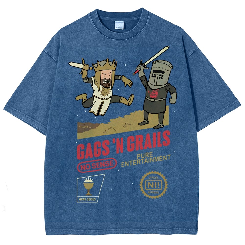 Gags 'n Grails Vintage Distressed T-shirt