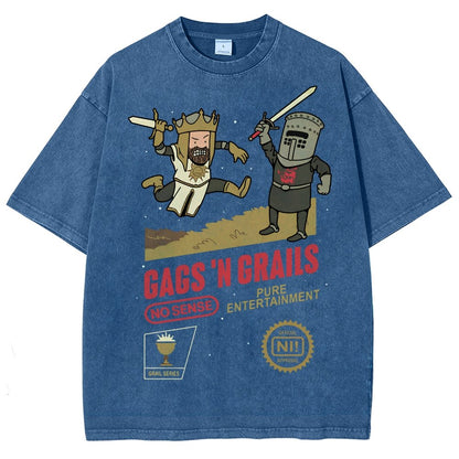 Gags 'n Grails Vintage Distressed T-shirt