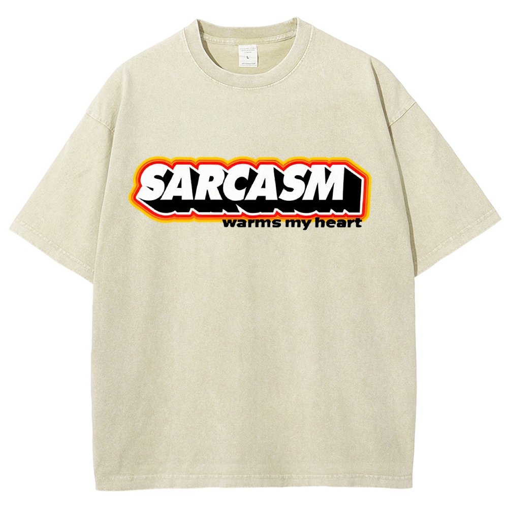 Sarcasm Warms My Heart Vintage Distressed T-shirt