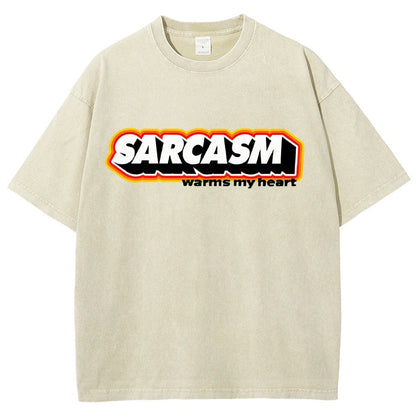 Sarcasm Warms My Heart Vintage Distressed T-shirt