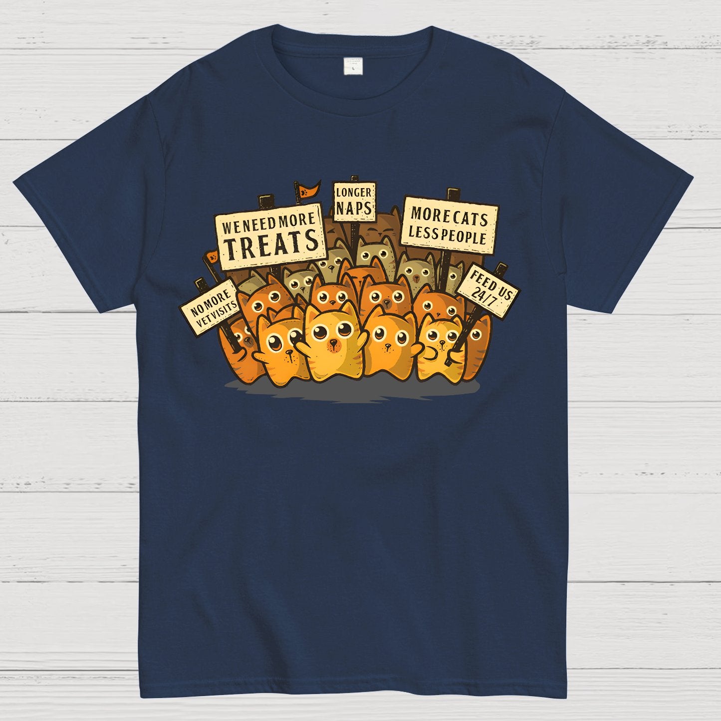 Kitten Protest Geek T-Shirt