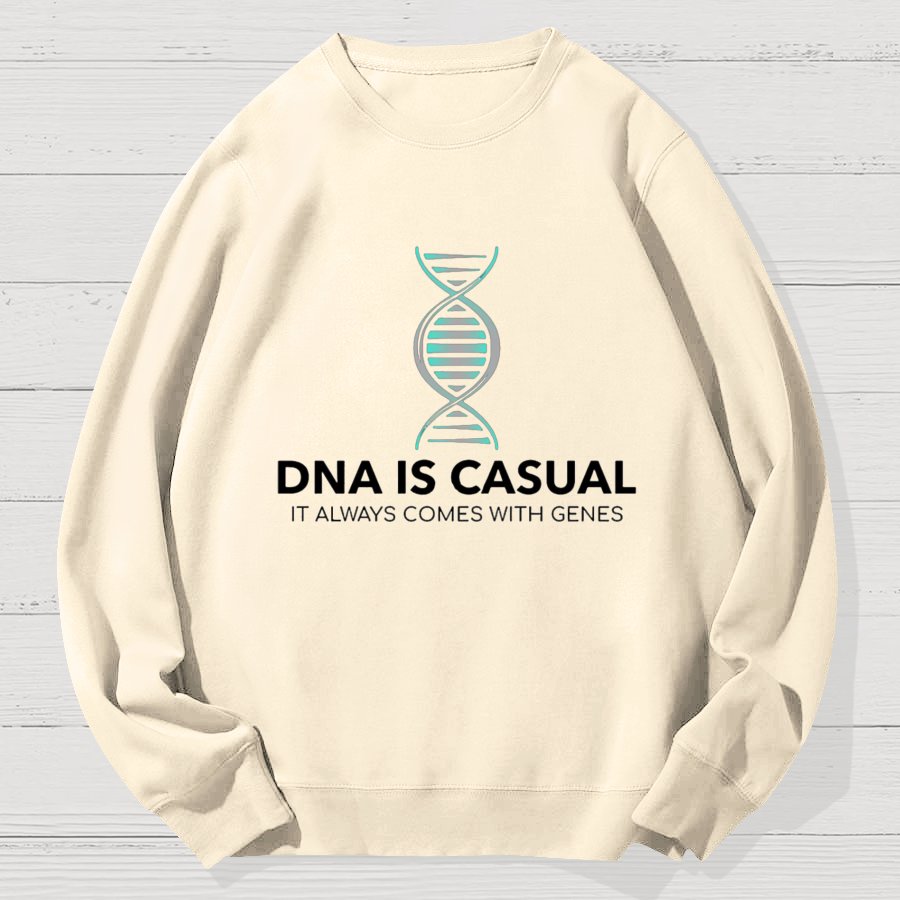 DNA Is Casual Geek Cotton Sweatshirt
