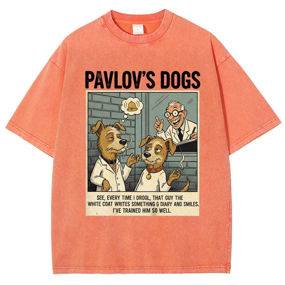 Pavlov's Dogs Art Print Vintage Distressed T-shirt