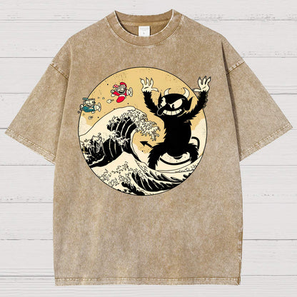 The Great Retro Game Battle Vintage Distressed T-shirt