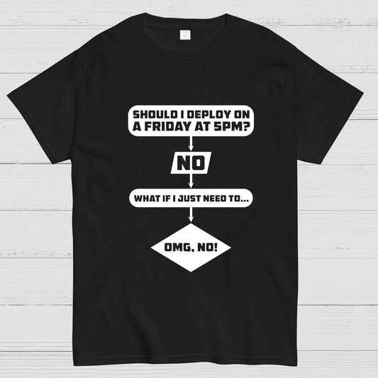 Deploy on Friday? Geeky T-Shirt