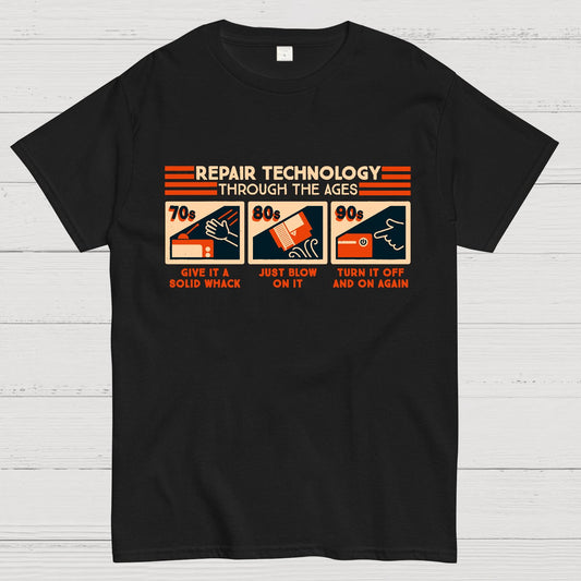 Repair Technology Through the Ages Geek T-Shirt