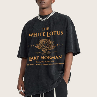 White Lotus LKN Vintage Distressed T-shirt