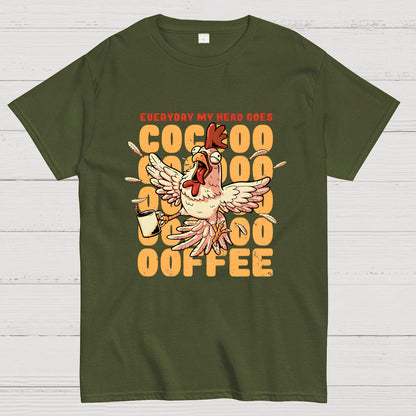 Cocoffee Funny Chicken Nerdy T-Shirt