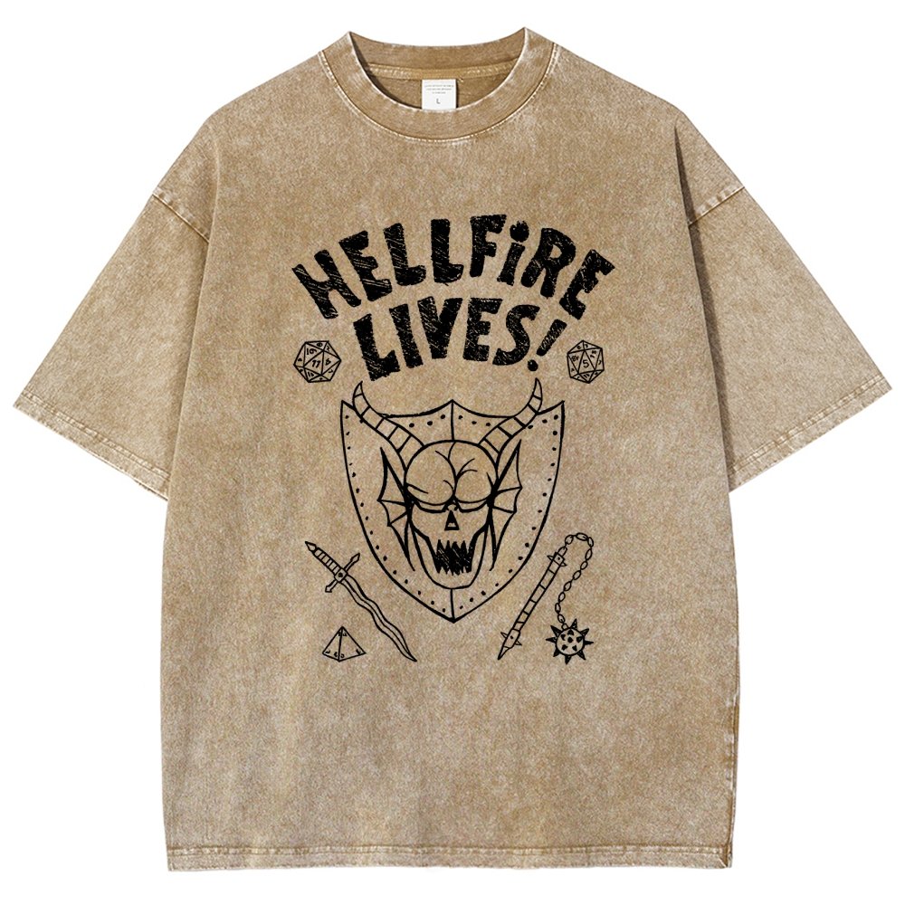 Hellfire Lives Vintage Distressed T-shirt
