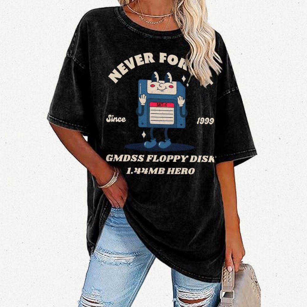 GMDSS floppy disk hero Vintage Distressed T-shirt