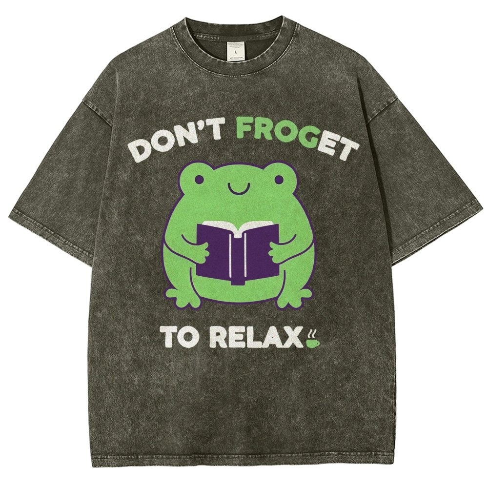 Don't Froget to Relax Vintage Distressed T-shirt