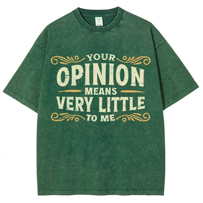 Your Opinion Means Very Little Vintage Distressed T-shirt