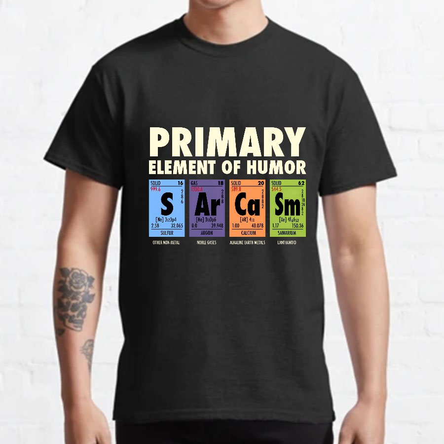 S Ar Ca Sm - Periodic Table of Humor Nerdy T-Shirt