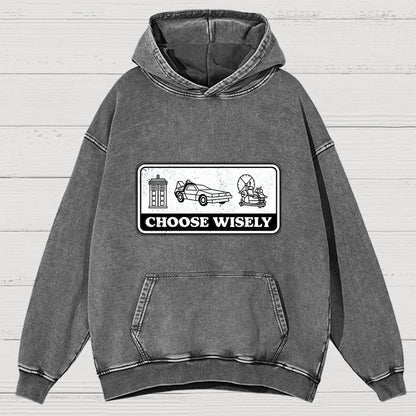 Temporal Dilemma Vintage Distressed Hoodie