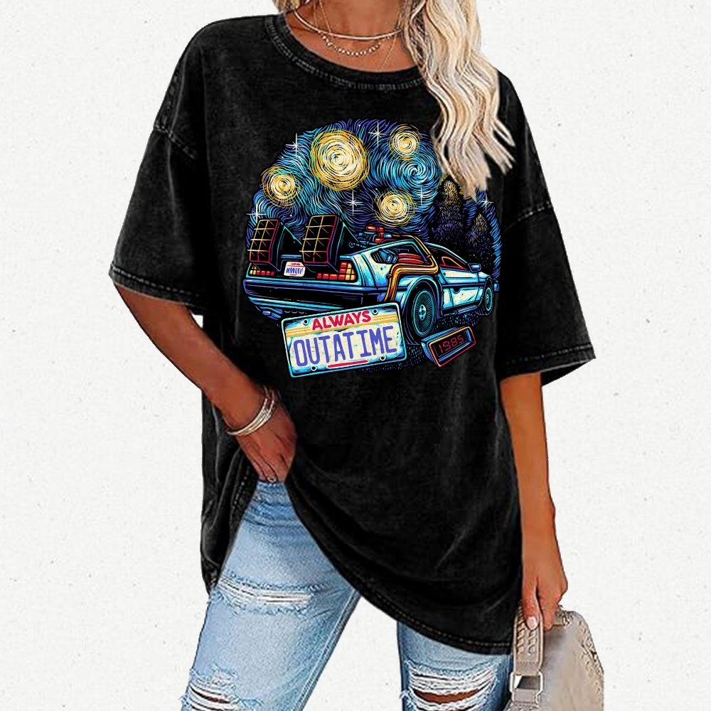 Always Outatime Vintage Distressed T-shirt
