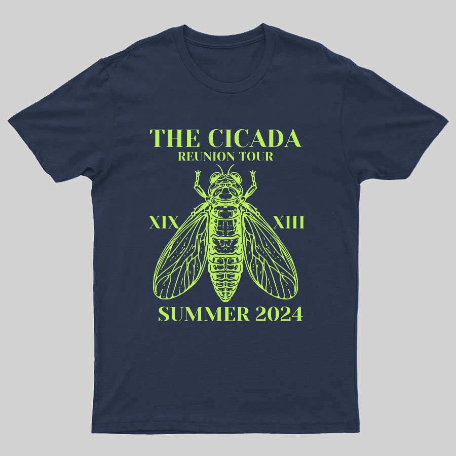 The Cicada Reunion U.S Tour 2024 Cicada Geeky T-Shirt