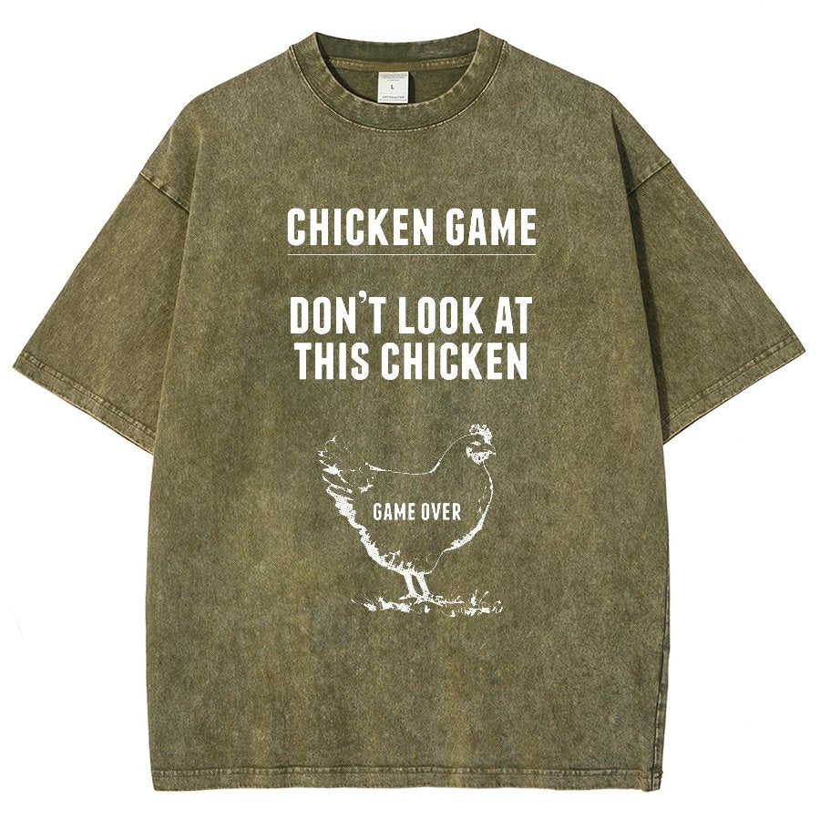 Chicken Game Vintage Distressed T-shirt