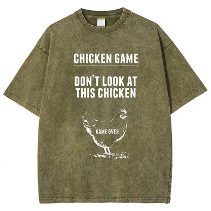 Chicken Game Vintage Distressed T-shirt