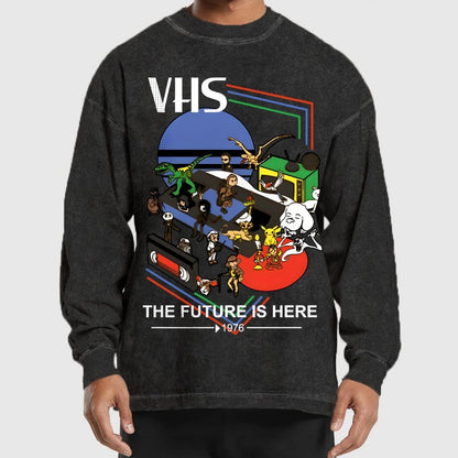 The Future Is Here Washed Long Sleeve Tee